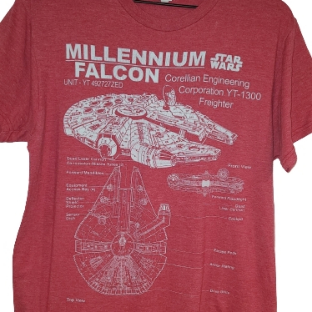 Star Wars Millennium Falcon Tee Size L
